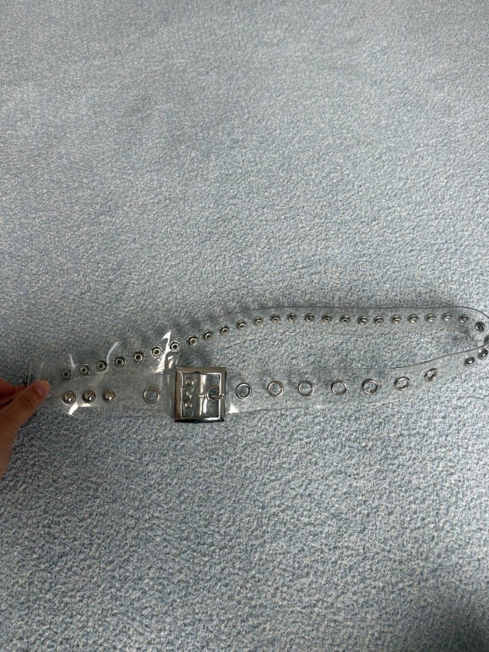 Clear Studded Belt